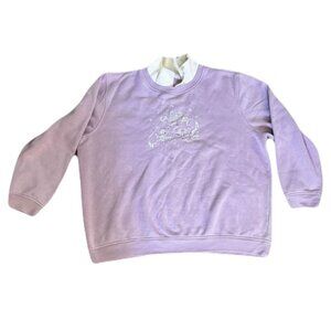 Northern Reflections Polar Bears Sweater XXL Purple White Collar